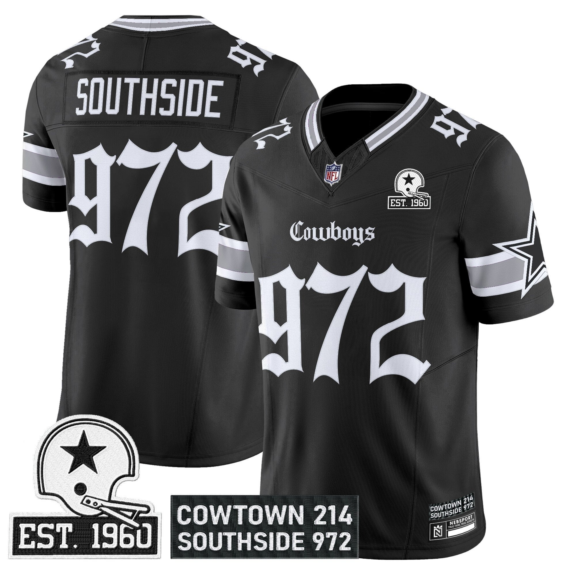 Men's Dallas Cowboys 'Gothic Lone Star Edition' Vapor Limited Jersey - All Stitched - Limited Jersey | NFL Jersey Men's Dallas Cowboys 'Gothic Lone Star Edition' Vapor Limited Jersey - All Stitched - Limited Jersey | NFL Jersey