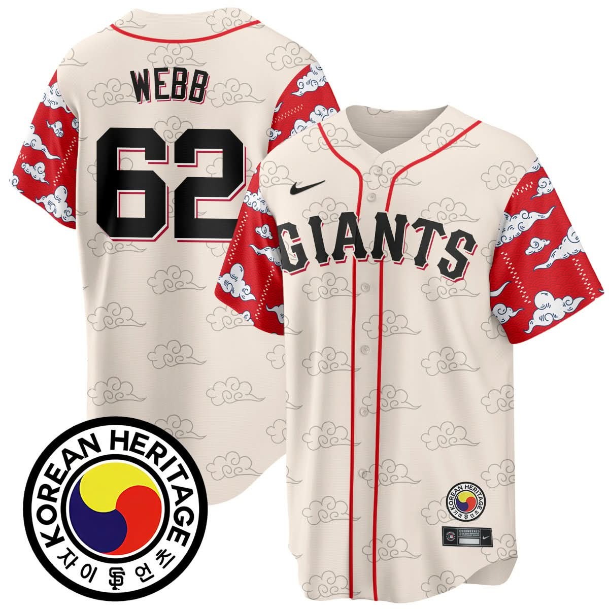 San Francisco Giants Korean Heritage Jersey - All Stitched - Limited Jersey | MLB Jersey San Francisco Giants Korean Heritage Jersey - All Stitched - Limited Jersey | MLB Jersey