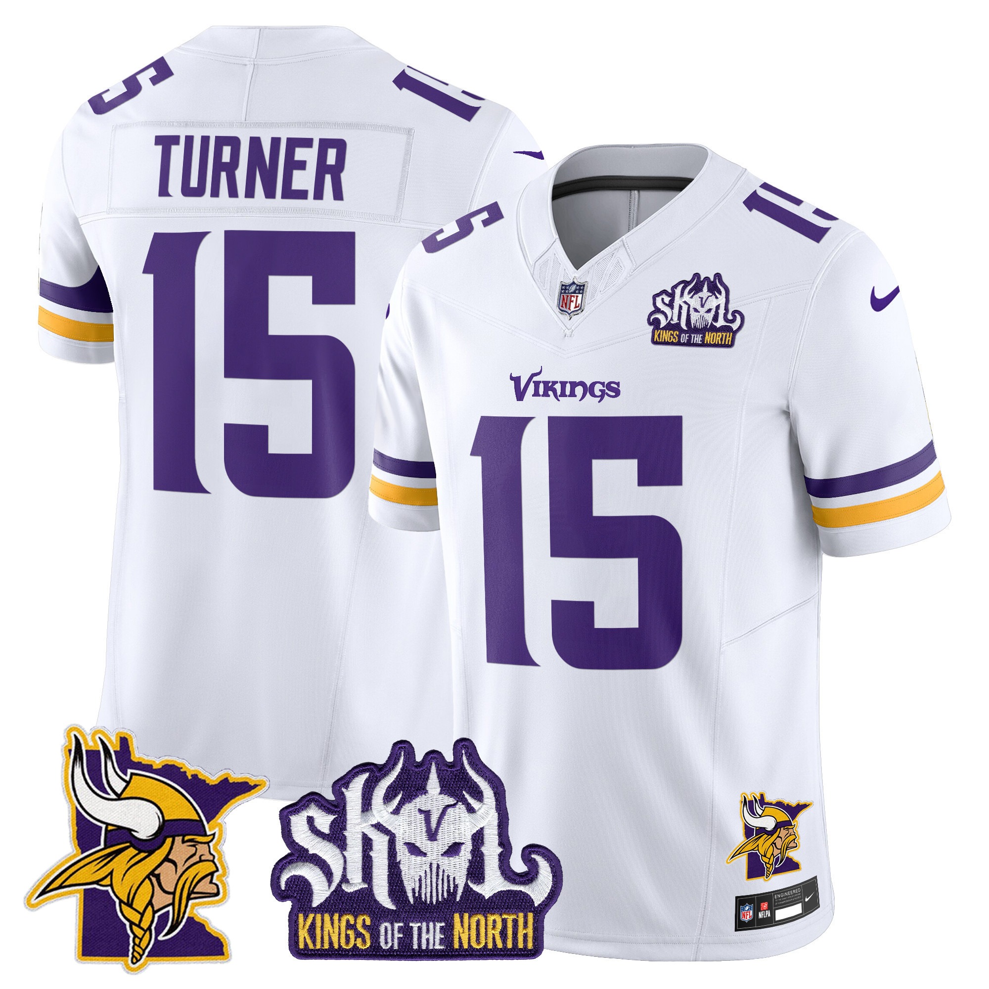 Minnesota Vikings Kings Of The North Patch Vapor Limited Jersey V3 - All Stitched - Limited Jersey | NFL Jersey Minnesota Vikings Kings Of The North Patch Vapor Limited Jersey V3 - All Stitched - Limited Jersey | NFL Jersey
