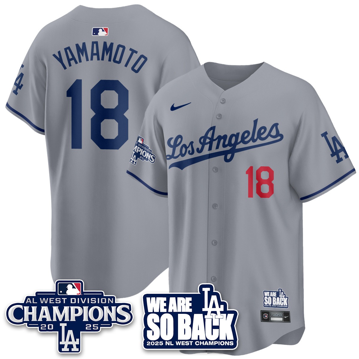 Los Angeles Dodgers 2025 NL West Division Champions Jersey - All Stitc - Limited Jersey | MLB Jersey Los Angeles Dodgers 2025 NL West Division Champions Jersey - All Stitc - Limited Jersey | MLB Jersey