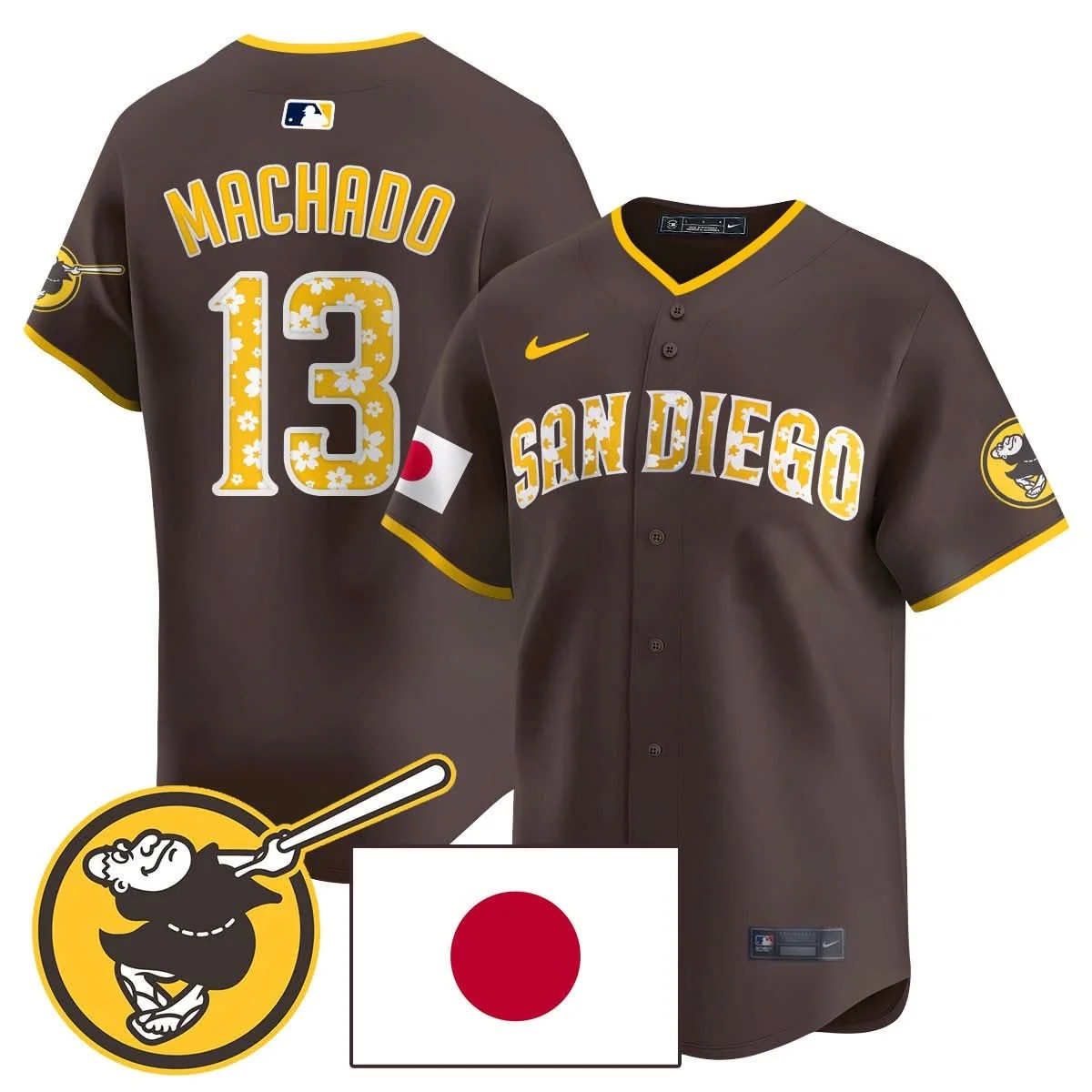 San Diego Padres Japanese Heritage Jersey - All Stitched - Limited Jersey | MLB Jersey San Diego Padres Japanese Heritage Jersey - All Stitched - Limited Jersey | MLB Jersey