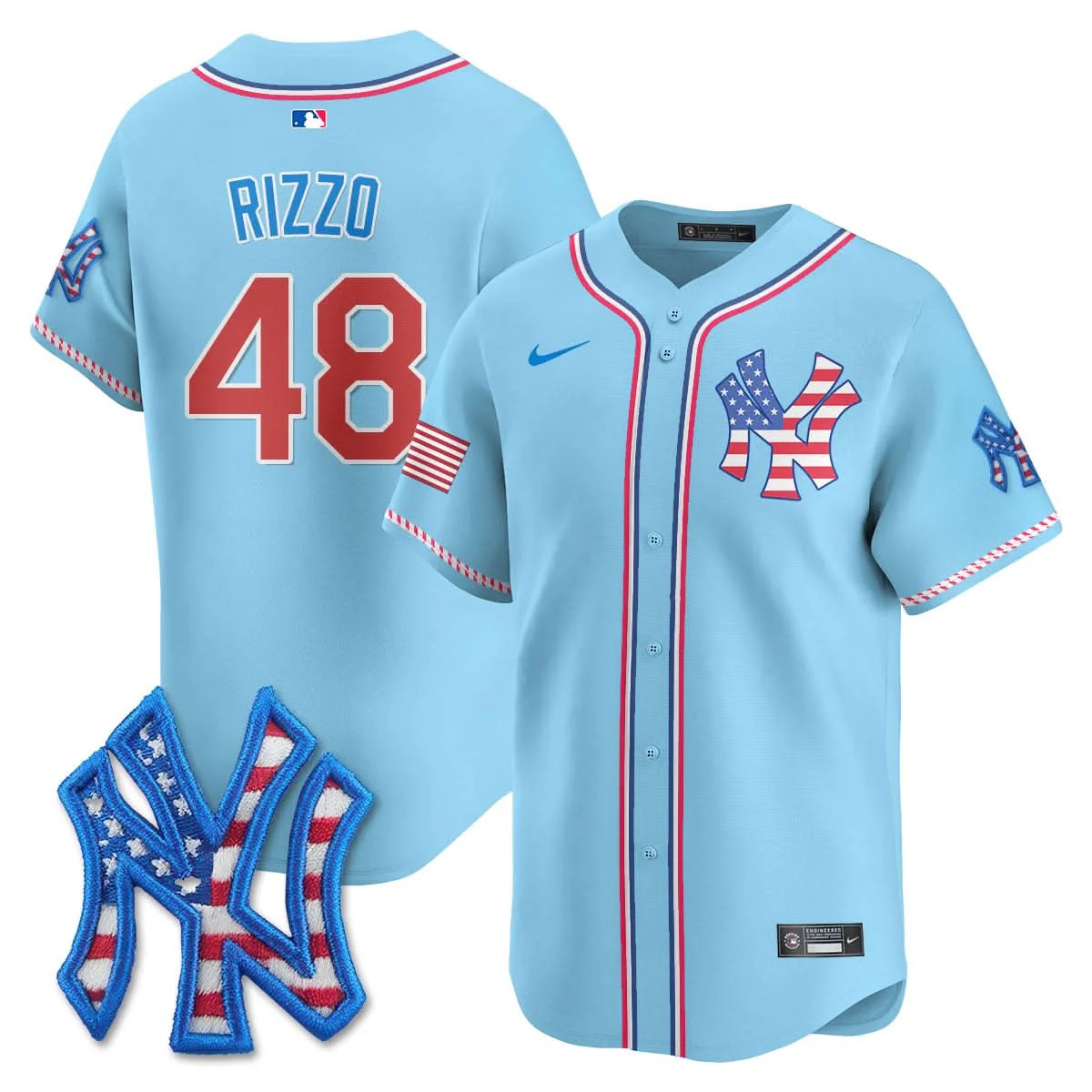 New York Yankees 2025 Fourth of July Jersey - All Stitched - Limited Jersey | MLB Jersey New York Yankees 2025 Fourth of July Jersey - All Stitched - Limited Jersey | MLB Jersey