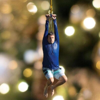 I Think You Should Leave Zip Line Acrylic Christmas Ornament, Zipline Funny Meme Ornament, Tim Robinson Ornament, ITYSL I Think You Should Leave Zip Line Acrylic Christmas Ornament, Zipline Funny Meme Ornament, Tim Robinson Ornament, ITYSL