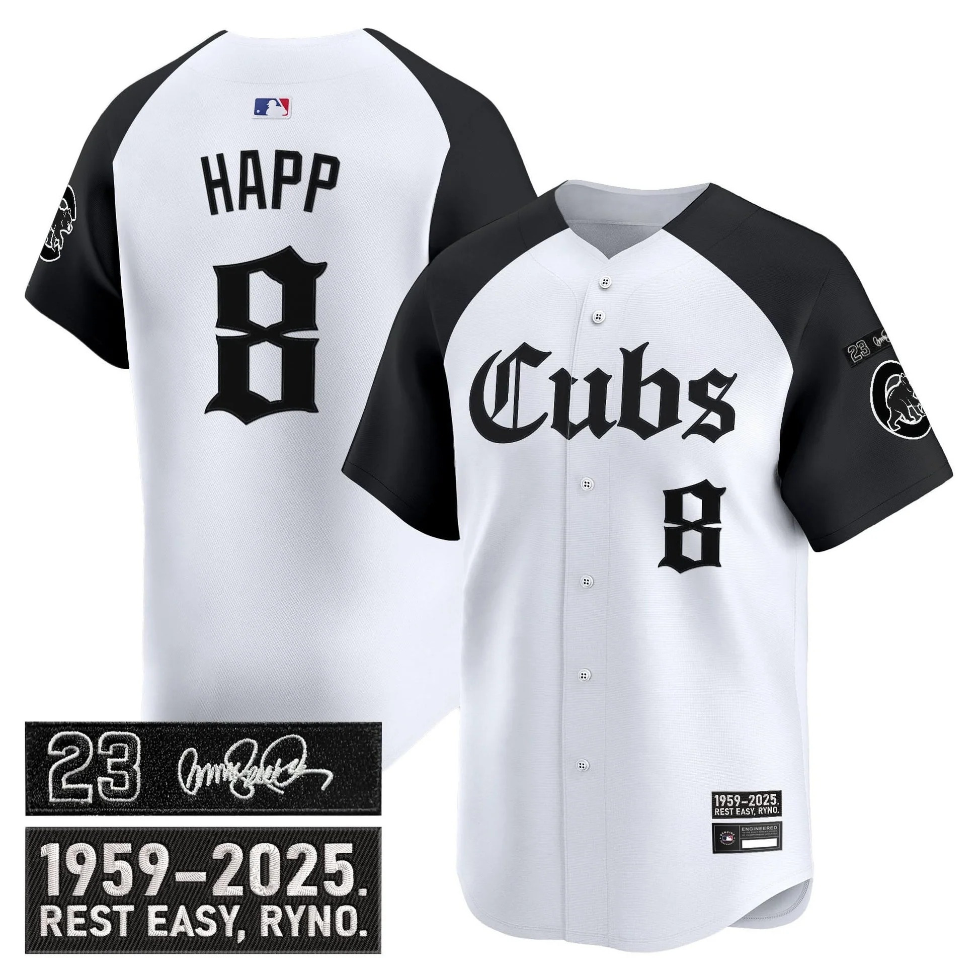 Chicago Cubs 'Ryne Sandberg Tribute' Vapor Premier Limited Jersey - Gothic Edition - All Stitched - Limited Jersey | MLB Jersey Chicago Cubs 'Ryne Sandberg Tribute' Vapor Premier Limited Jersey - Gothic Edition - All Stitched - Limited Jersey | MLB Jersey