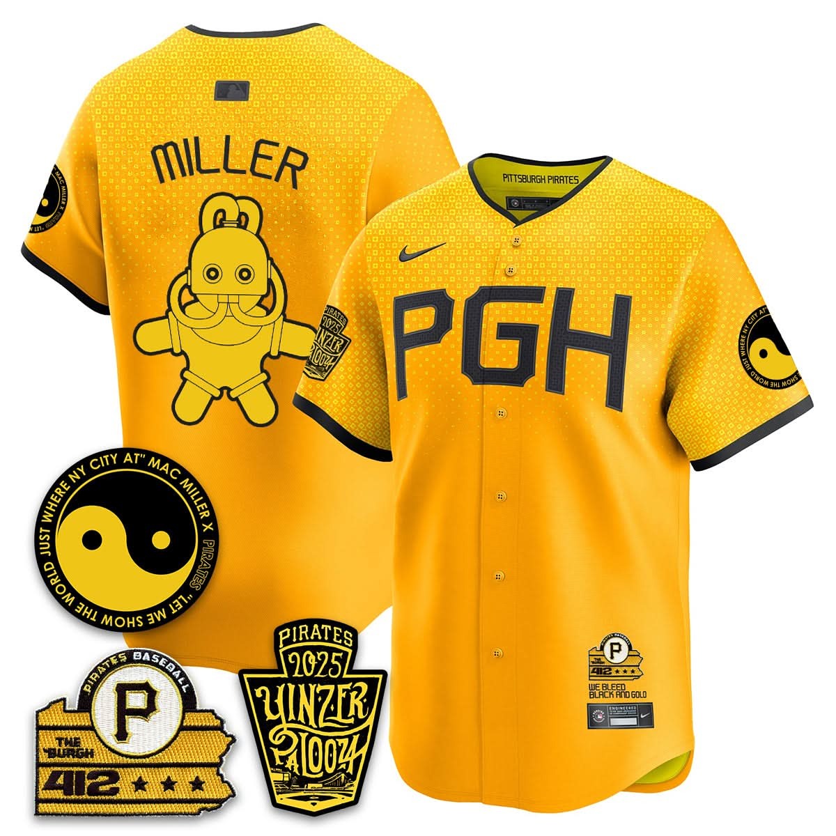 Pittsburgh Pirates Yinzerpalooza 2025 Limited Jersey - All Stitched - Limited Jersey | MLB Jersey Pittsburgh Pirates Yinzerpalooza 2025 Limited Jersey - All Stitched - Limited Jersey | MLB Jersey