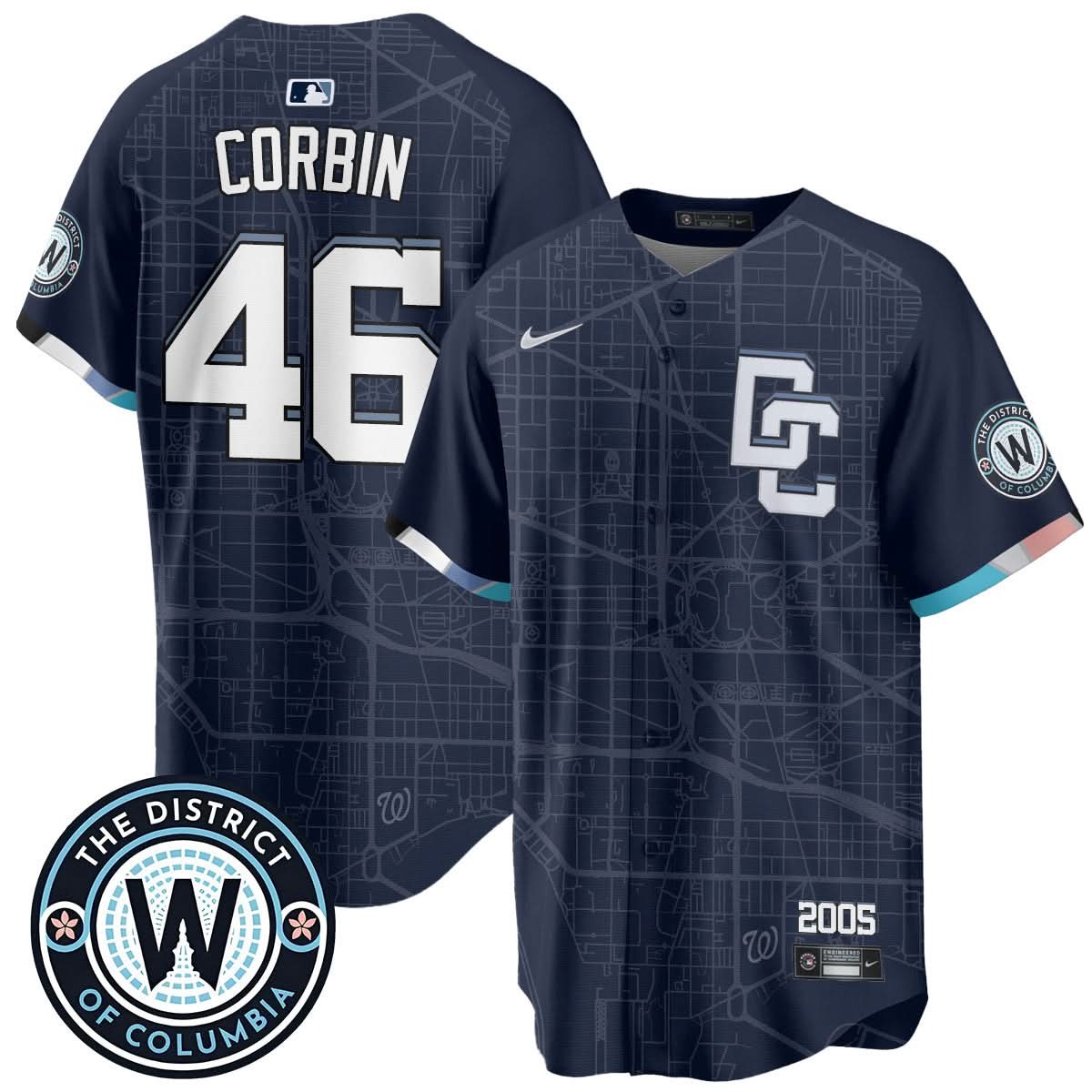 Washington Nationals 2025 City Connect Limited Jersey - All Stitched - Limited Jersey | MLB Jersey Washington Nationals 2025 City Connect Limited Jersey - All Stitched - Limited Jersey | MLB Jersey