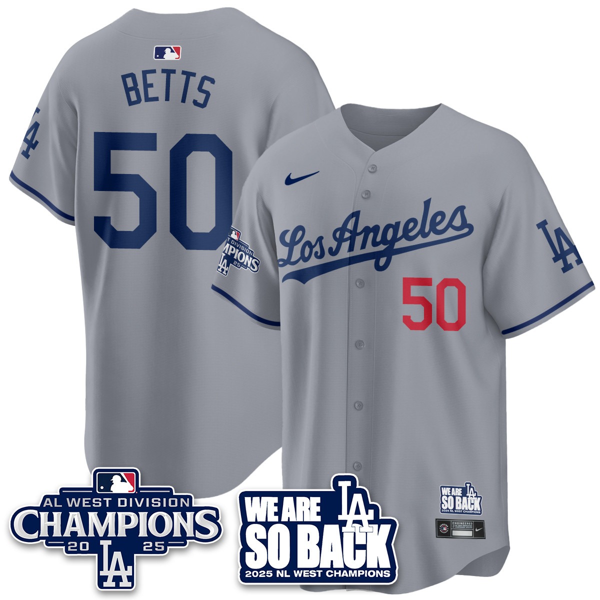 Los Angeles Dodgers 2025 NL West Division Champions Jersey - All Stitc - Limited Jersey | MLB Jersey Los Angeles Dodgers 2025 NL West Division Champions Jersey - All Stitc - Limited Jersey | MLB Jersey