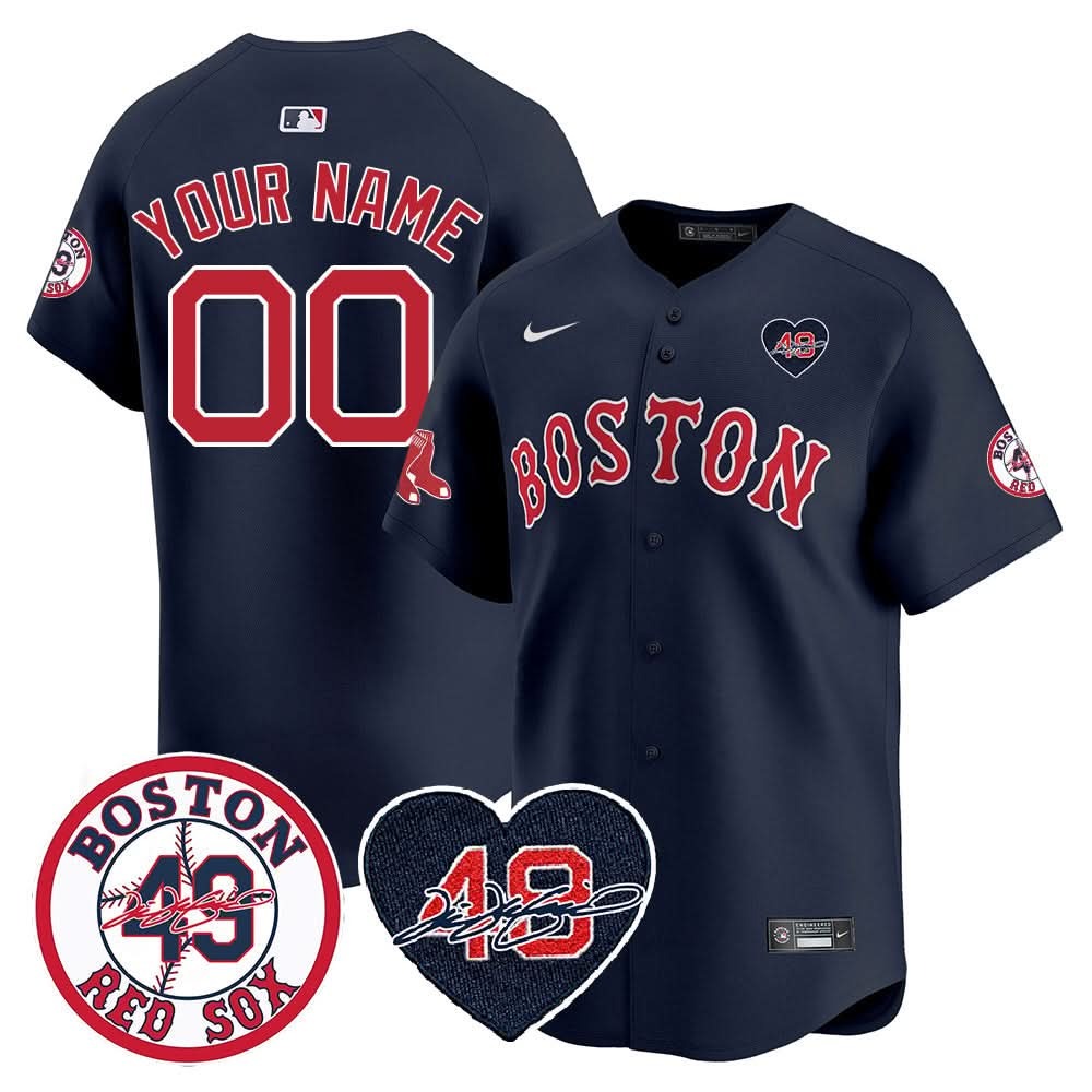 Red Sox Custom Jersey - Memorial Patch – All Stitched - Limited Jersey | MLB Jersey Red Sox Custom Jersey - Memorial Patch – All Stitched - Limited Jersey | MLB Jersey