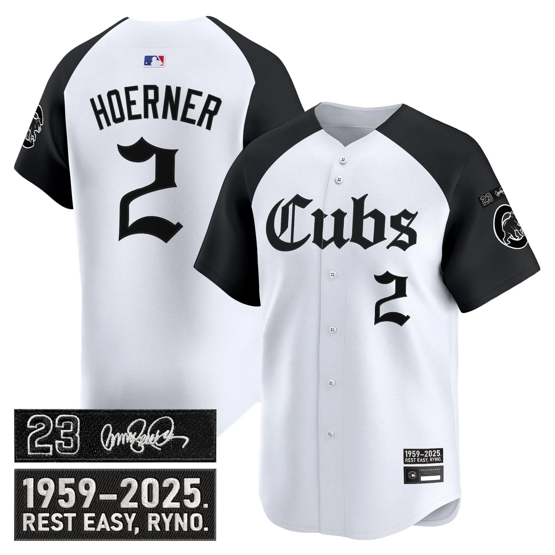 Chicago Cubs 'Ryne Sandberg Tribute' Vapor Premier Limited Jersey - Gothic Edition - All Stitched - Limited Jersey | MLB Jersey Chicago Cubs 'Ryne Sandberg Tribute' Vapor Premier Limited Jersey - Gothic Edition - All Stitched - Limited Jersey | MLB Jersey