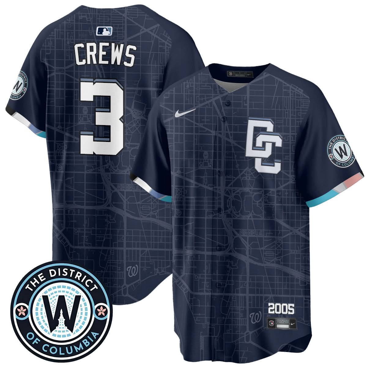 Washington Nationals 2025 City Connect Limited Jersey - All Stitched - Limited Jersey | MLB Jersey Washington Nationals 2025 City Connect Limited Jersey - All Stitched - Limited Jersey | MLB Jersey