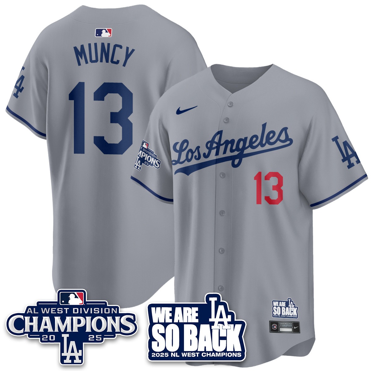 Los Angeles Dodgers 2025 NL West Division Champions Jersey - All Stitc - Limited Jersey | MLB Jersey Los Angeles Dodgers 2025 NL West Division Champions Jersey - All Stitc - Limited Jersey | MLB Jersey