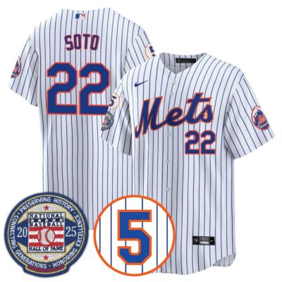 Men's New York Mets Number Retirement & Hall of Fame Gold Jersey - All Stitched - Limited Jersey | MLB Jersey