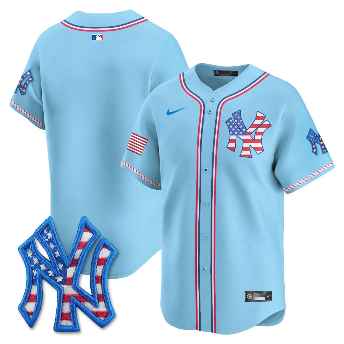 New York Yankees 2025 Fourth of July Jersey - All Stitched - Limited Jersey | MLB Jersey New York Yankees 2025 Fourth of July Jersey - All Stitched - Limited Jersey | MLB Jersey