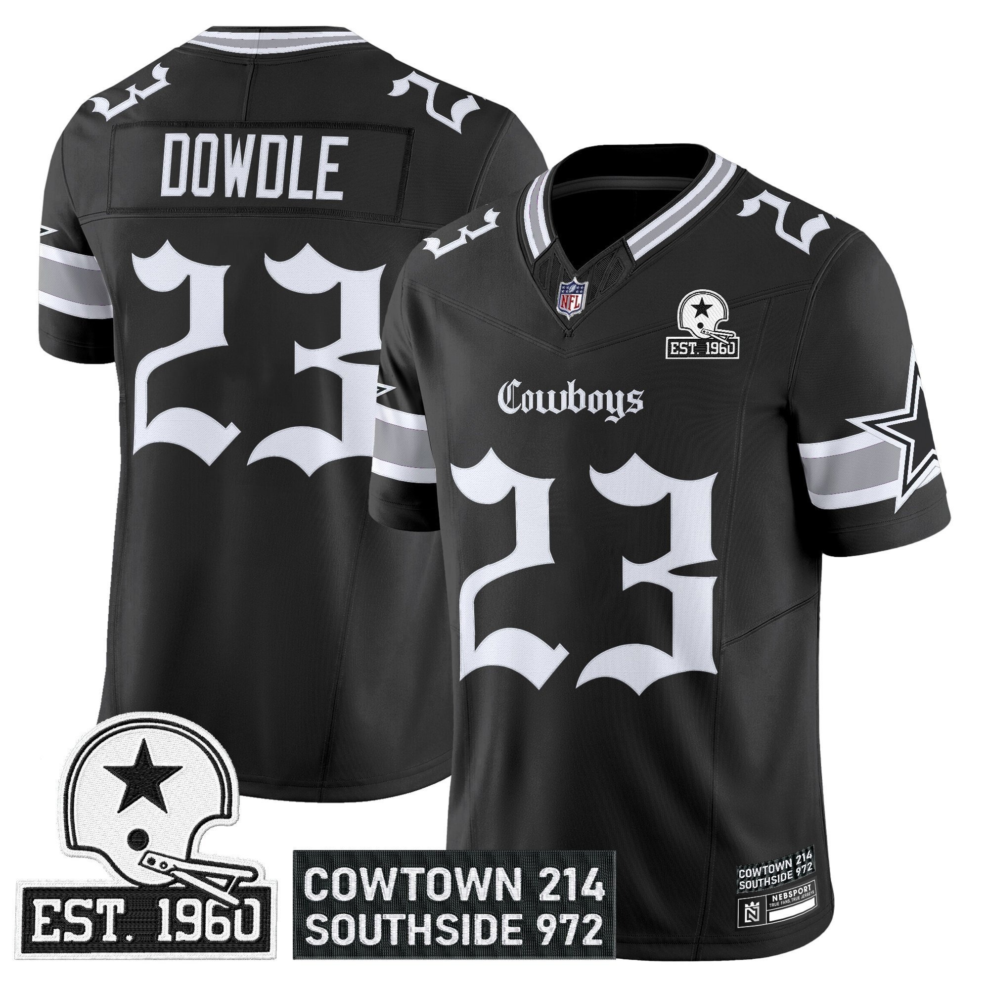 Men's Dallas Cowboys 'Gothic Lone Star Edition' Vapor Limited Jersey - All Stitched - Limited Jersey | NFL Jersey Men's Dallas Cowboys 'Gothic Lone Star Edition' Vapor Limited Jersey - All Stitched - Limited Jersey | NFL Jersey