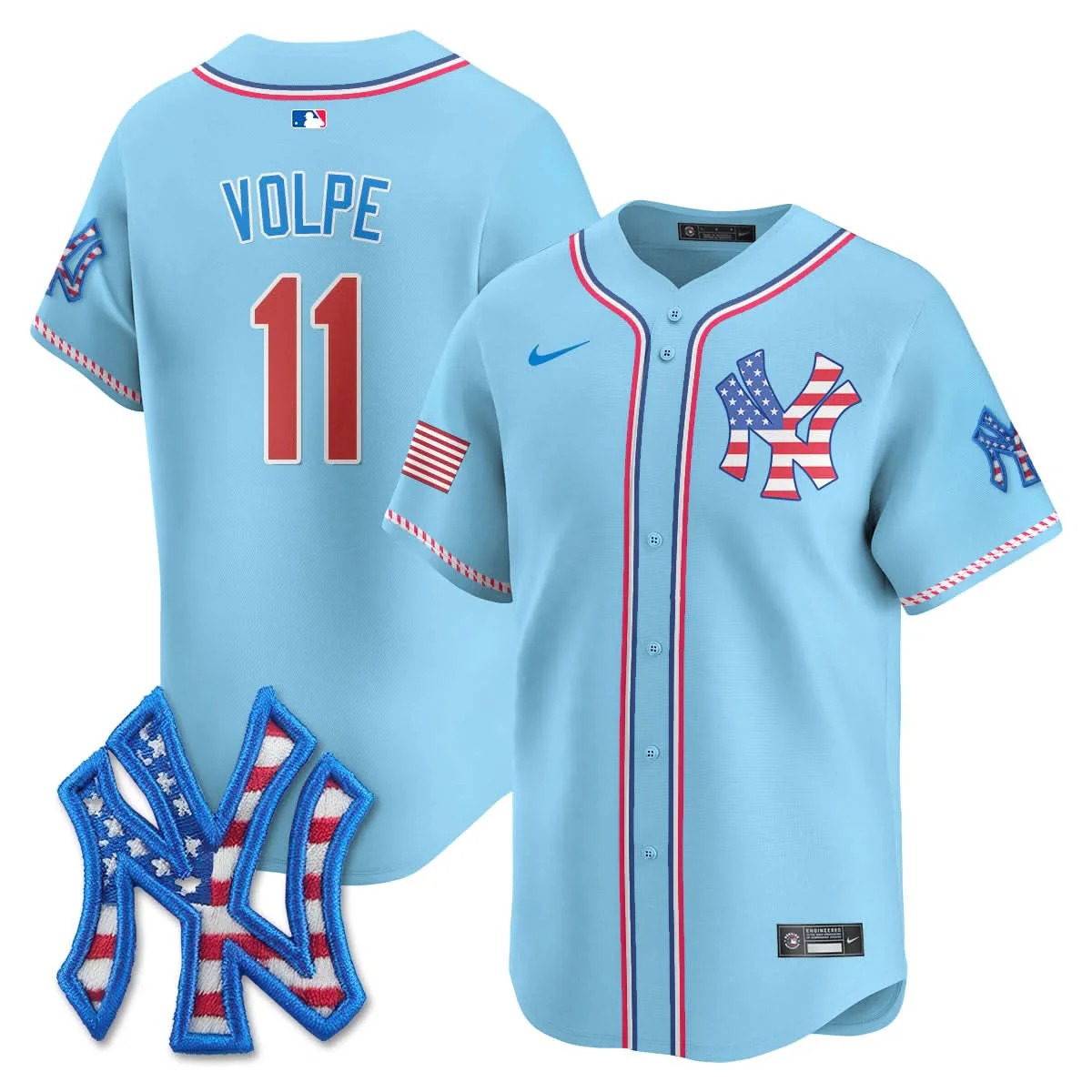 New York Yankees 2025 Fourth of July Jersey - All Stitched - Limited Jersey | MLB Jersey New York Yankees 2025 Fourth of July Jersey - All Stitched - Limited Jersey | MLB Jersey