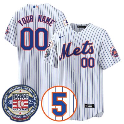 Custom New York Mets Number Retirement & Hall of Fame Gold Jersey - All Stitched - Limited Jersey | MLB Jersey