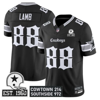 Men's Dallas Cowboys 'Gothic Lone Star Edition' Vapor Limited Jersey - All Stitched - Limited Jersey | NFL Jersey