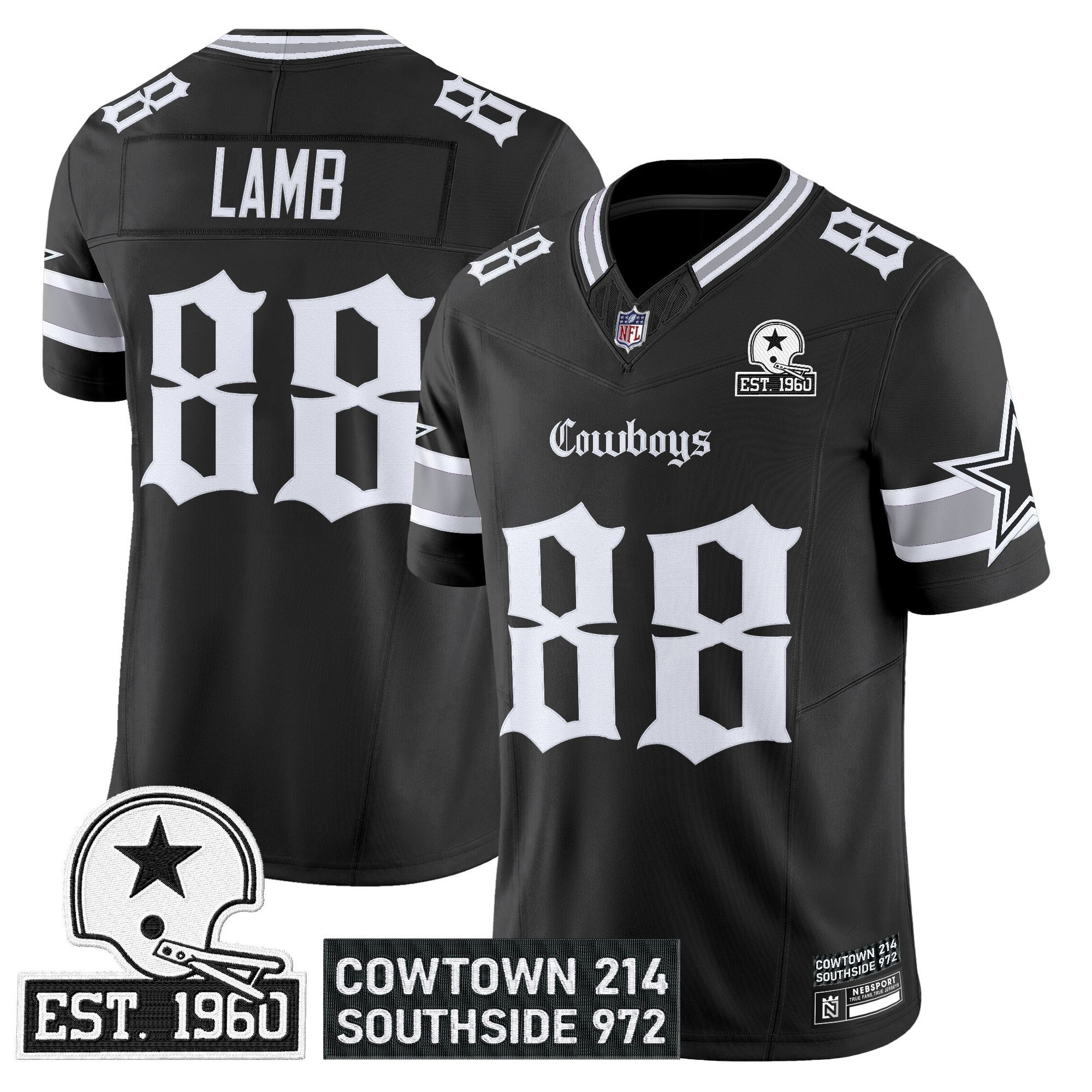 Men's Dallas Cowboys 'Gothic Lone Star Edition' Vapor Limited Jersey - All Stitched - Limited Jersey | NFL Jersey Men's Dallas Cowboys 'Gothic Lone Star Edition' Vapor Limited Jersey - All Stitched - Limited Jersey | NFL Jersey