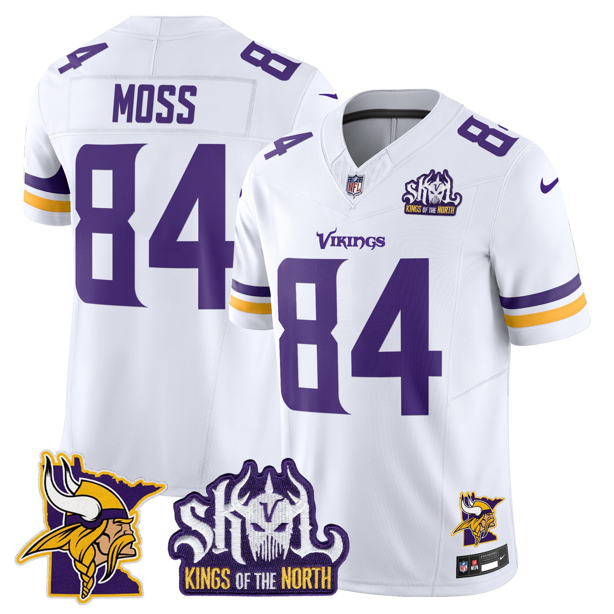 Minnesota Vikings Kings Of The North Patch Vapor Limited Jersey V3 - All Stitched - Limited Jersey | NFL Jersey Minnesota Vikings Kings Of The North Patch Vapor Limited Jersey V3 - All Stitched - Limited Jersey | NFL Jersey