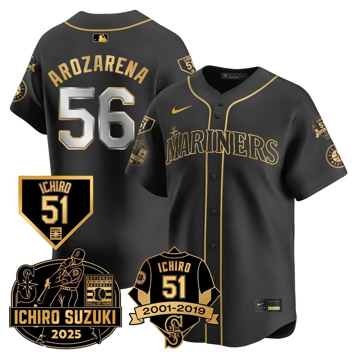 Seattle Mariners Ichiro Number Retirement Jersey - All Stitched - Limited Jersey | MLB Jersey Seattle Mariners Ichiro Number Retirement Jersey - All Stitched - Limited Jersey | MLB Jersey