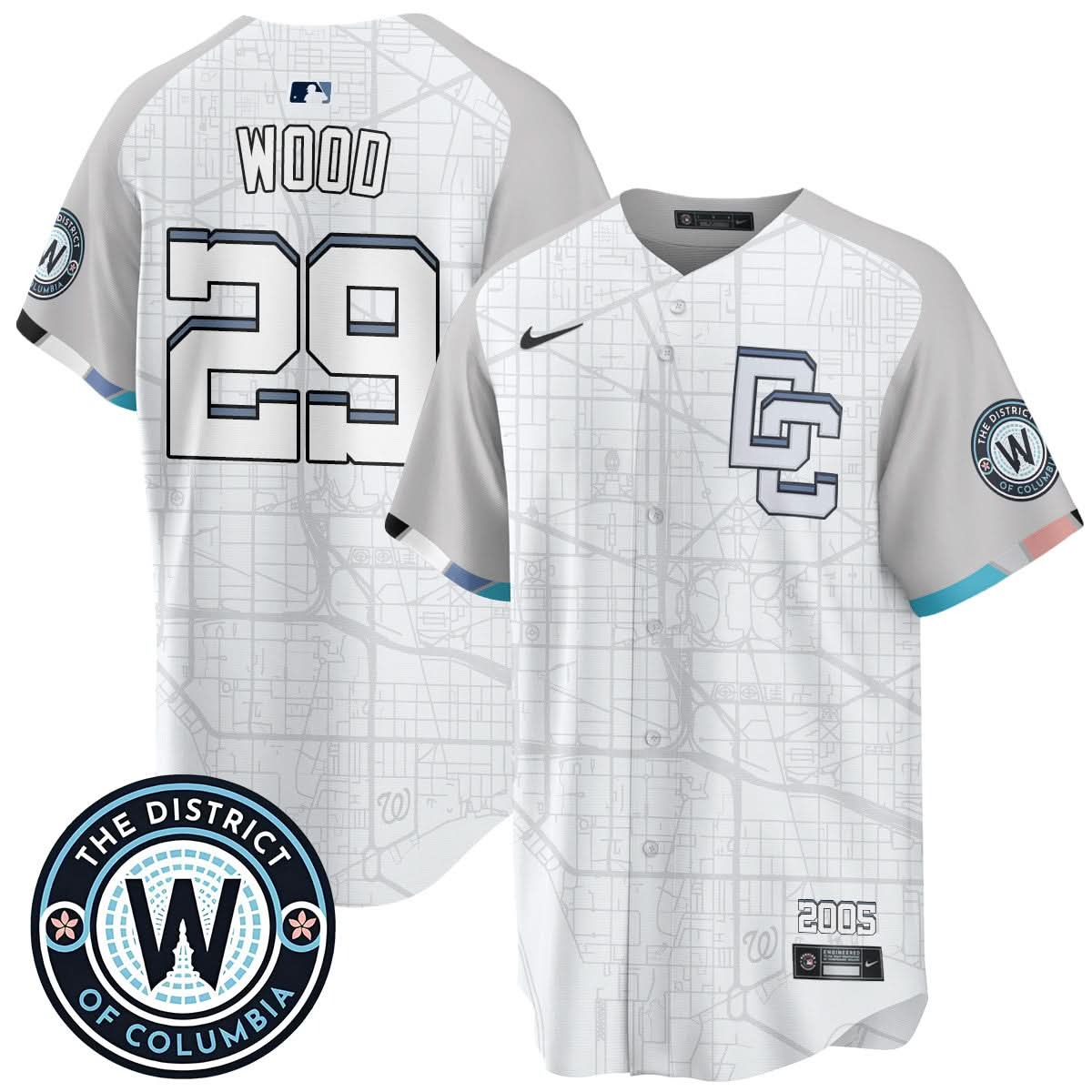 Washington Nationals 2025 City Connect Limited Jersey - All Stitched - Limited Jersey | MLB Jersey Washington Nationals 2025 City Connect Limited Jersey - All Stitched - Limited Jersey | MLB Jersey