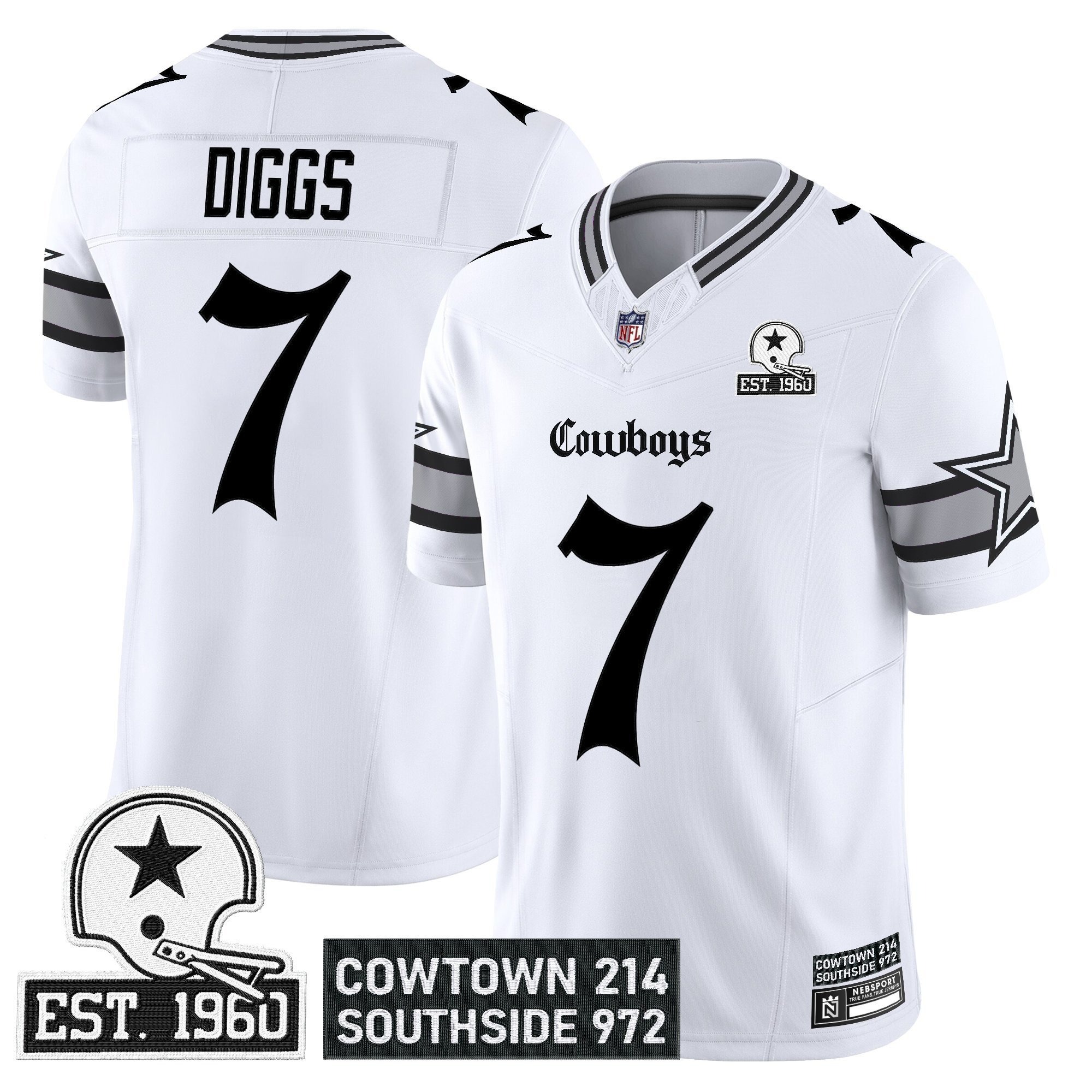 Men's Dallas Cowboys 'Gothic Lone Star Edition' Vapor Limited Jersey - All Stitched - Limited Jersey | NFL Jersey Men's Dallas Cowboys 'Gothic Lone Star Edition' Vapor Limited Jersey - All Stitched - Limited Jersey | NFL Jersey
