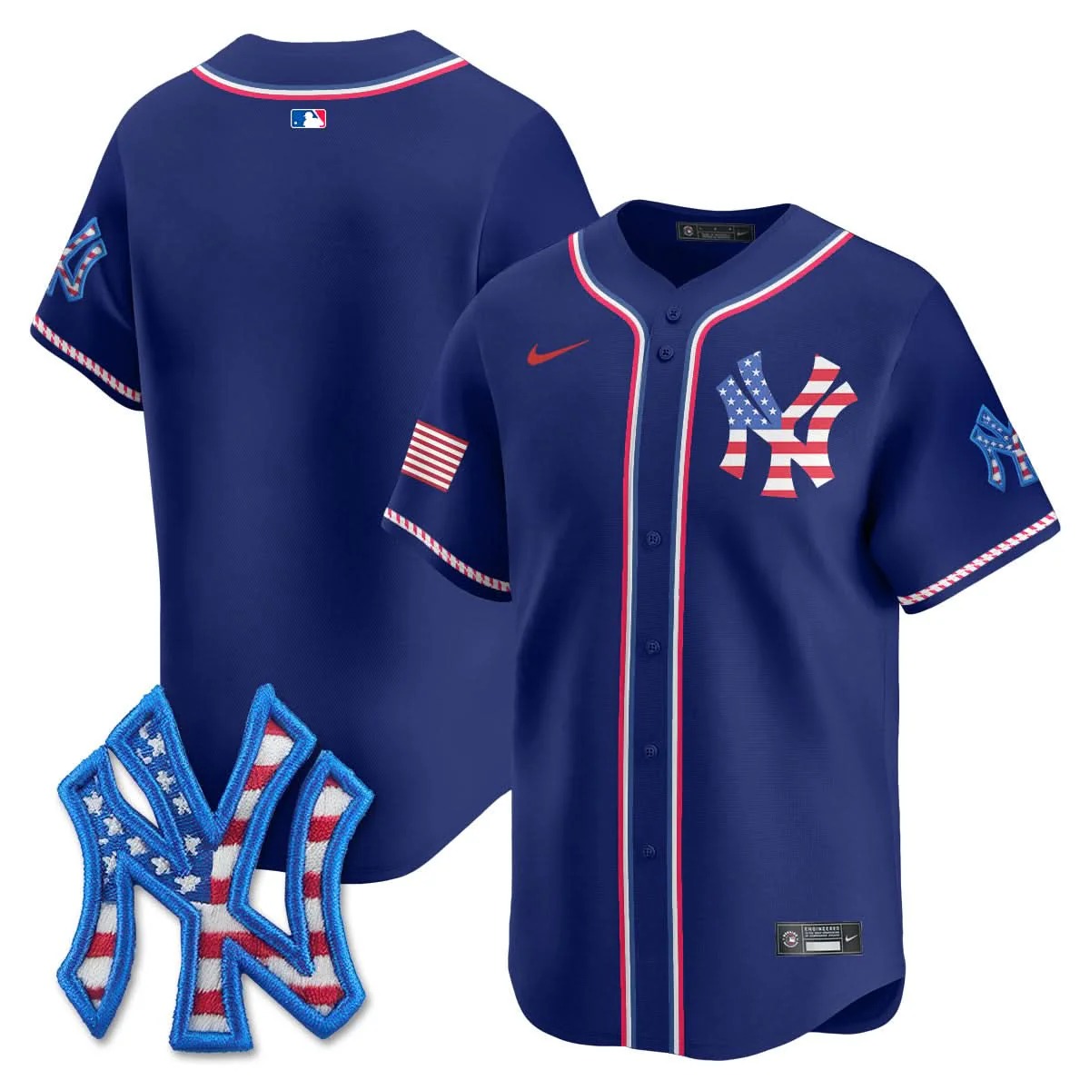 New York Yankees 2025 Fourth of July Jersey - All Stitched - Limited Jersey | MLB Jersey New York Yankees 2025 Fourth of July Jersey - All Stitched - Limited Jersey | MLB Jersey