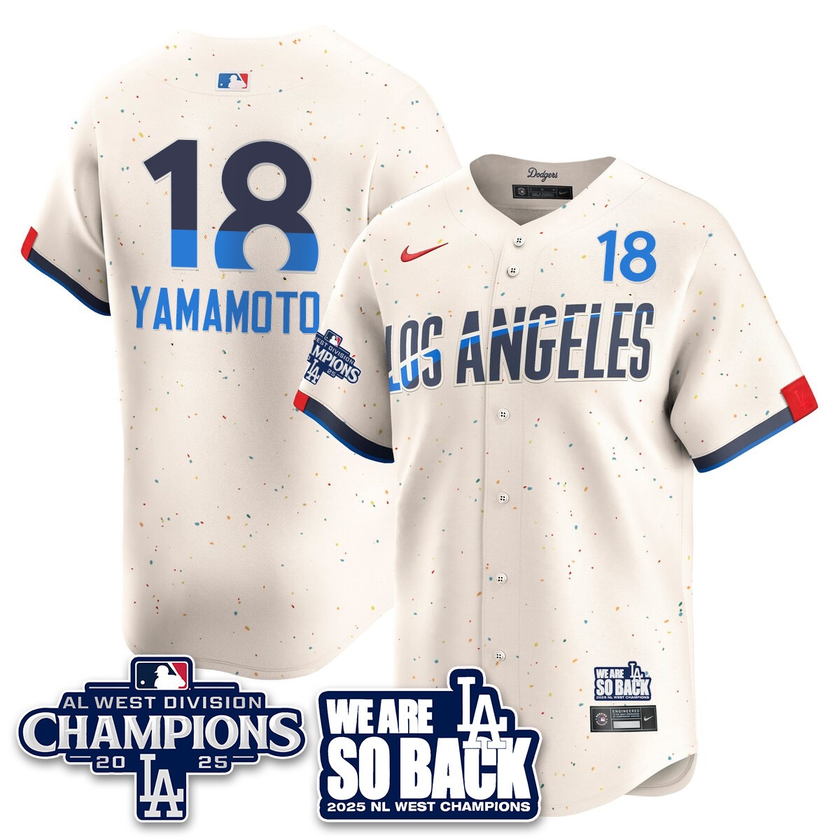 Los Angeles Dodgers 2025 NL West Division Champions Jersey - All Stitc - Limited Jersey | MLB Jersey Los Angeles Dodgers 2025 NL West Division Champions Jersey - All Stitc - Limited Jersey | MLB Jersey