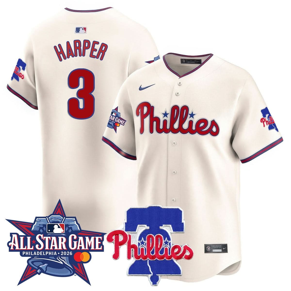 Philadelphia Phillies 2026 MLB All-Star Jersey - All Stitched - Limited Jersey | MLB Jersey Philadelphia Phillies 2026 MLB All-Star Jersey - All Stitched - Limited Jersey | MLB Jersey