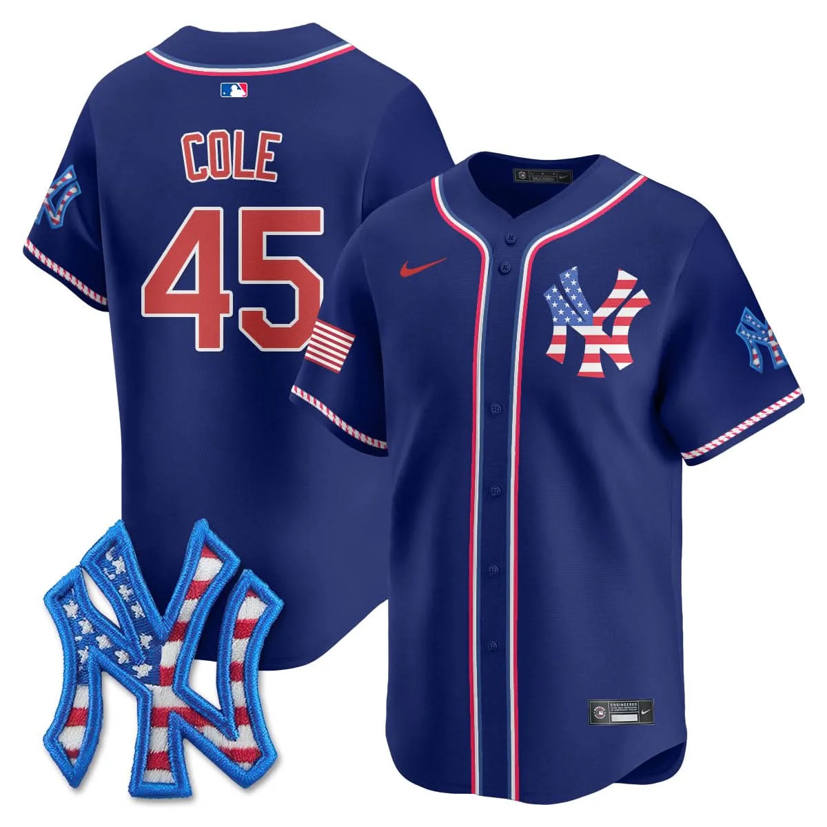 New York Yankees 2025 Fourth of July Jersey - All Stitched - Limited Jersey | MLB Jersey New York Yankees 2025 Fourth of July Jersey - All Stitched - Limited Jersey | MLB Jersey