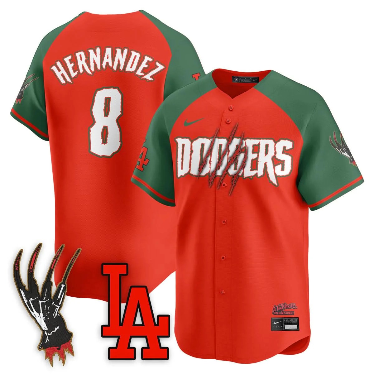Los Angeles Dodgers "A Nightmare on Elm Street" Jersey - Stitched - Limited Jersey | MLB Jersey Los Angeles Dodgers "A Nightmare on Elm Street" Jersey - Stitched - Limited Jersey | MLB Jersey
