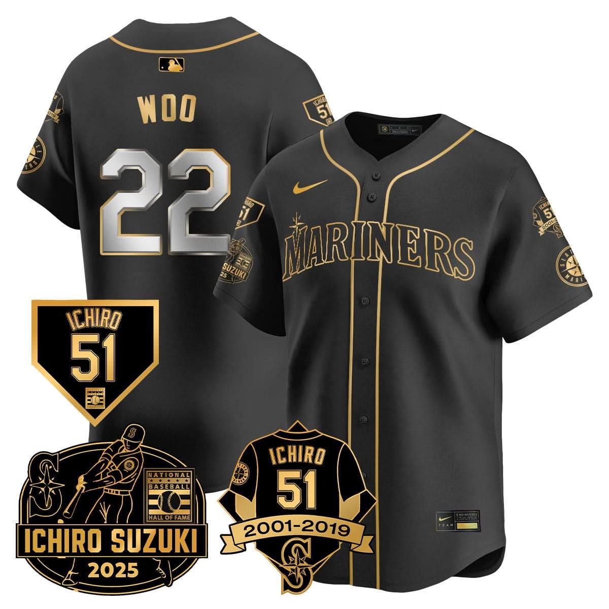 Seattle Mariners Ichiro Number Retirement Jersey - All Stitched - Limited Jersey | MLB Jersey Seattle Mariners Ichiro Number Retirement Jersey - All Stitched - Limited Jersey | MLB Jersey