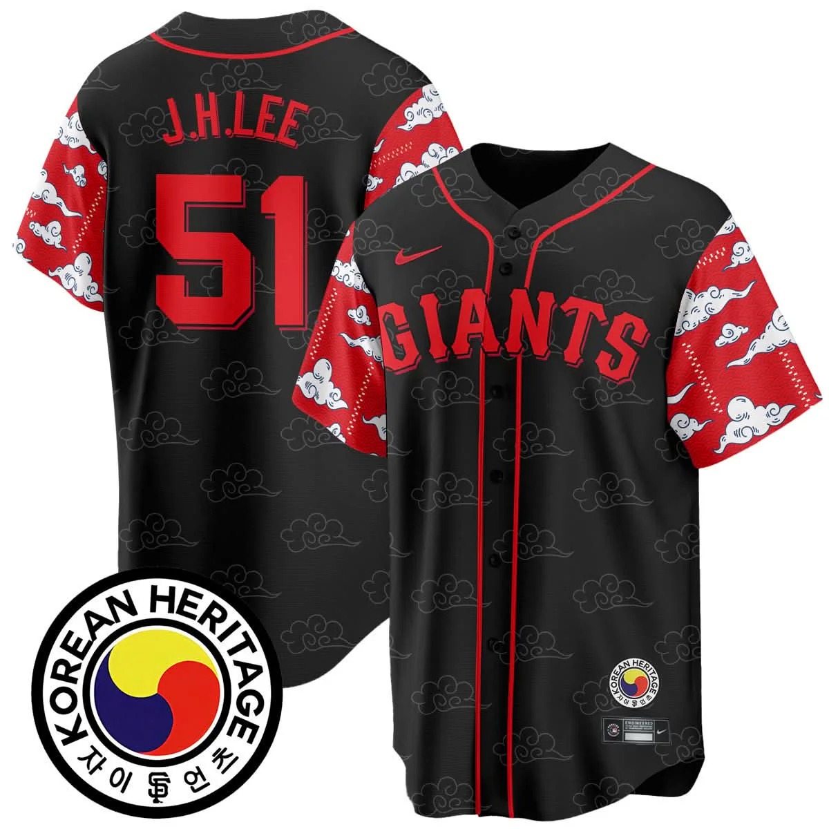 San Francisco Giants Korean Heritage Jersey - All Stitched - Limited Jersey | MLB Jersey San Francisco Giants Korean Heritage Jersey - All Stitched - Limited Jersey | MLB Jersey