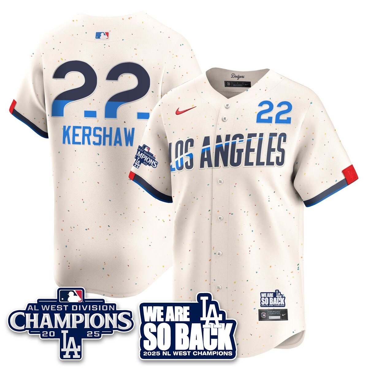 Los Angeles Dodgers 2025 NL West Division Champions Jersey - All Stitc - Limited Jersey | MLB Jersey Los Angeles Dodgers 2025 NL West Division Champions Jersey - All Stitc - Limited Jersey | MLB Jersey