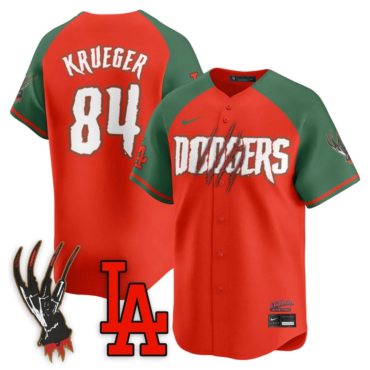 Los Angeles Dodgers "A Nightmare on Elm Street" Jersey - Stitched - Limited Jersey | MLB Jersey Los Angeles Dodgers "A Nightmare on Elm Street" Jersey - Stitched - Limited Jersey | MLB Jersey
