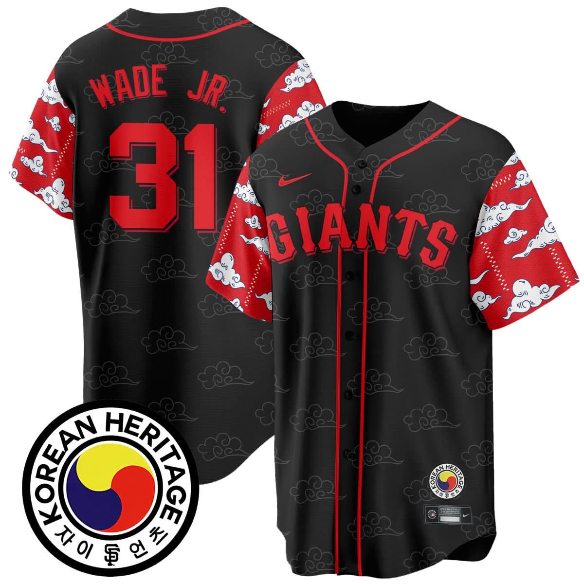 San Francisco Giants Korean Heritage Jersey - All Stitched - Limited Jersey | MLB Jersey San Francisco Giants Korean Heritage Jersey - All Stitched - Limited Jersey | MLB Jersey