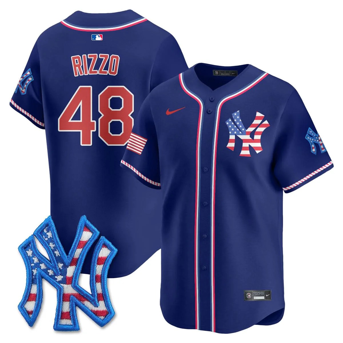 New York Yankees 2025 Fourth of July Jersey - All Stitched - Limited Jersey | MLB Jersey New York Yankees 2025 Fourth of July Jersey - All Stitched - Limited Jersey | MLB Jersey