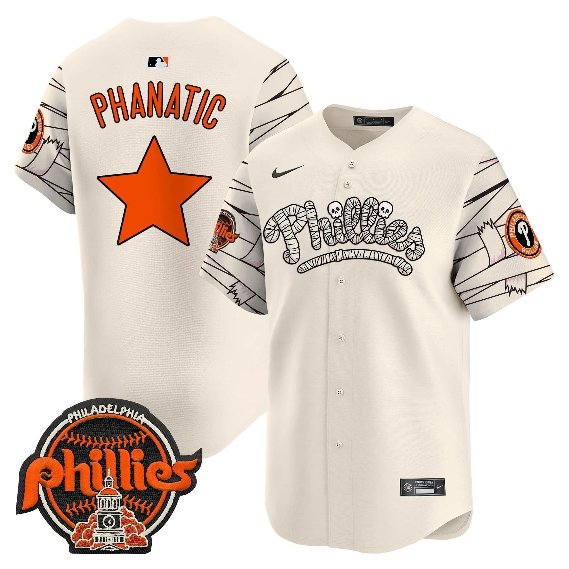 Phillies Halloween Vapor Premier Limited Jersey V2 - All Stitched - Limited Jersey | MLB Jersey Phillies Halloween Vapor Premier Limited Jersey V2 - All Stitched - Limited Jersey | MLB Jersey