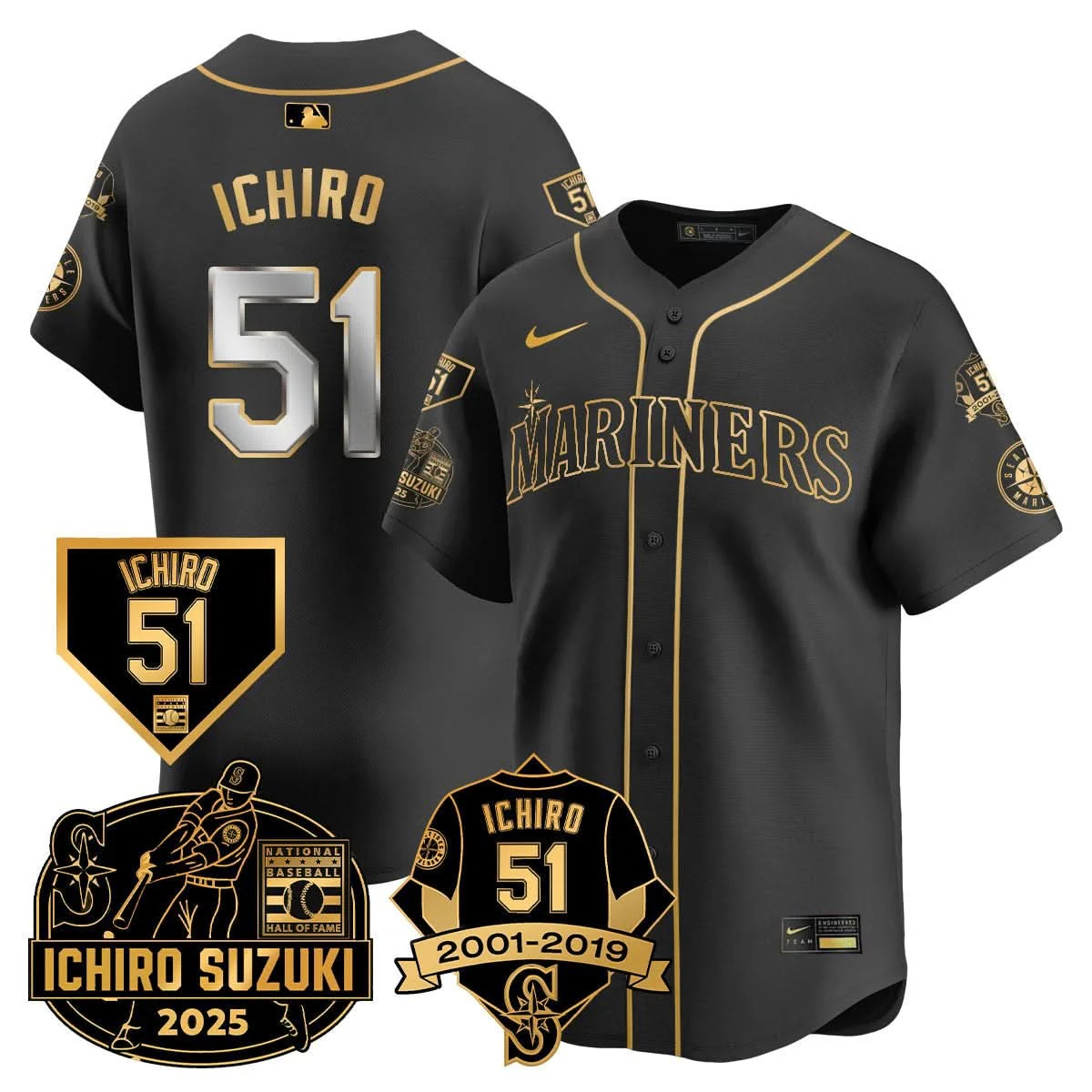Seattle Mariners Ichiro Number Retirement Jersey - All Stitched - Limited Jersey | MLB Jersey Seattle Mariners Ichiro Number Retirement Jersey - All Stitched - Limited Jersey | MLB Jersey