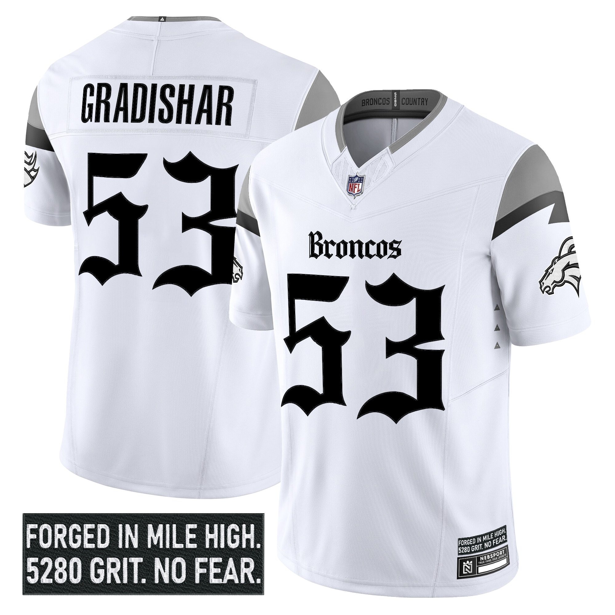 Men's Denver Broncos 'Gothic Mile High Shadows Edition' Vapor Limited Jersey - All Stitched - Limited Jersey | NFL Jersey Men's Denver Broncos 'Gothic Mile High Shadows Edition' Vapor Limited Jersey - All Stitched - Limited Jersey | NFL Jersey