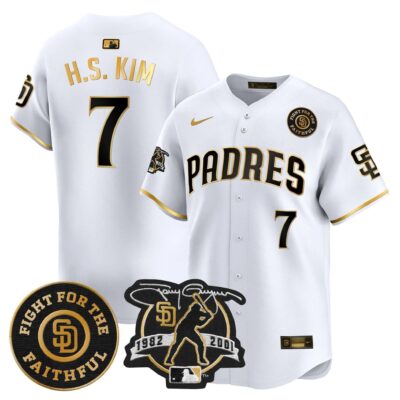 Padres Tony Gwynn & Faithful Patch Vapor Premier Limited Jersey – All Stitched - Limited Jersey | MLB Jersey