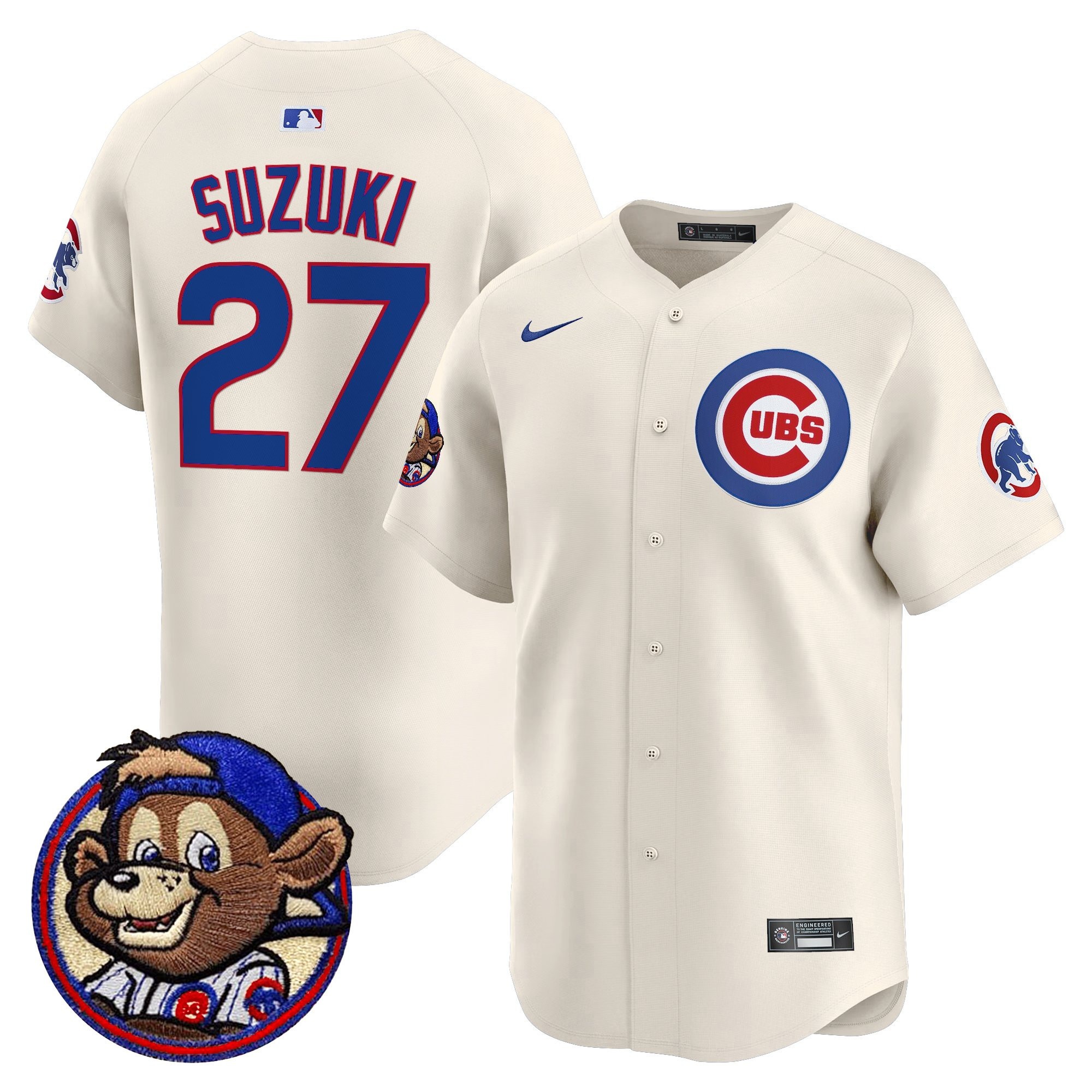 Men's Chicago Cubs Clark Patch Vapor Premier Limited Jersey - All Stitched - Limited Jersey | MLB Jersey Men's Chicago Cubs Clark Patch Vapor Premier Limited Jersey - All Stitched - Limited Jersey | MLB Jersey