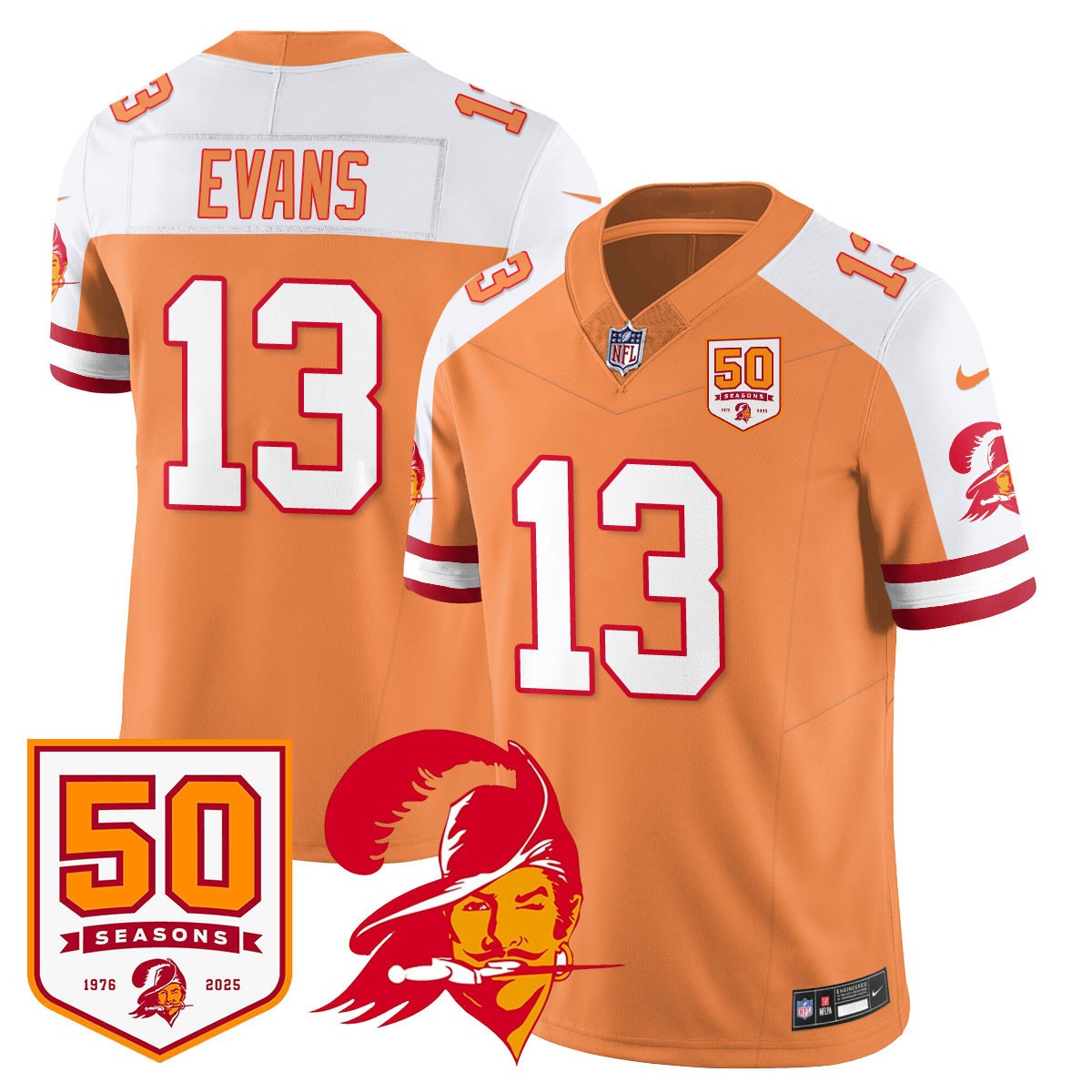 Men's Tampa Bay Buccaneers '76 Vapor Limited Jersey - All Stitched - Limited Jersey | NFL Jersey Men's Tampa Bay Buccaneers '76 Vapor Limited Jersey - All Stitched - Limited Jersey | NFL Jersey