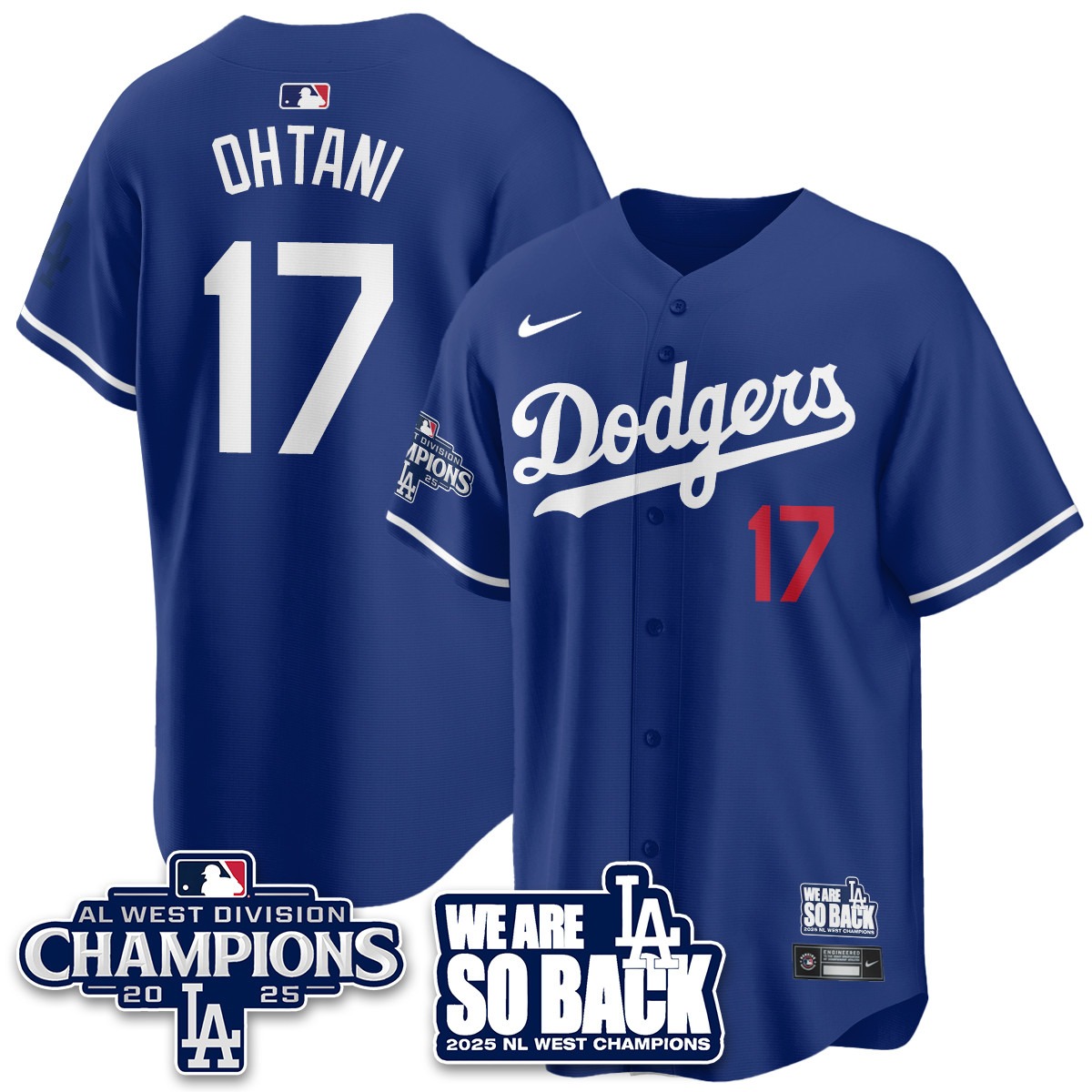 Los Angeles Dodgers 2025 NL West Division Champions Jersey - All Stitc - Limited Jersey | MLB Jersey Los Angeles Dodgers 2025 NL West Division Champions Jersey - All Stitc - Limited Jersey | MLB Jersey