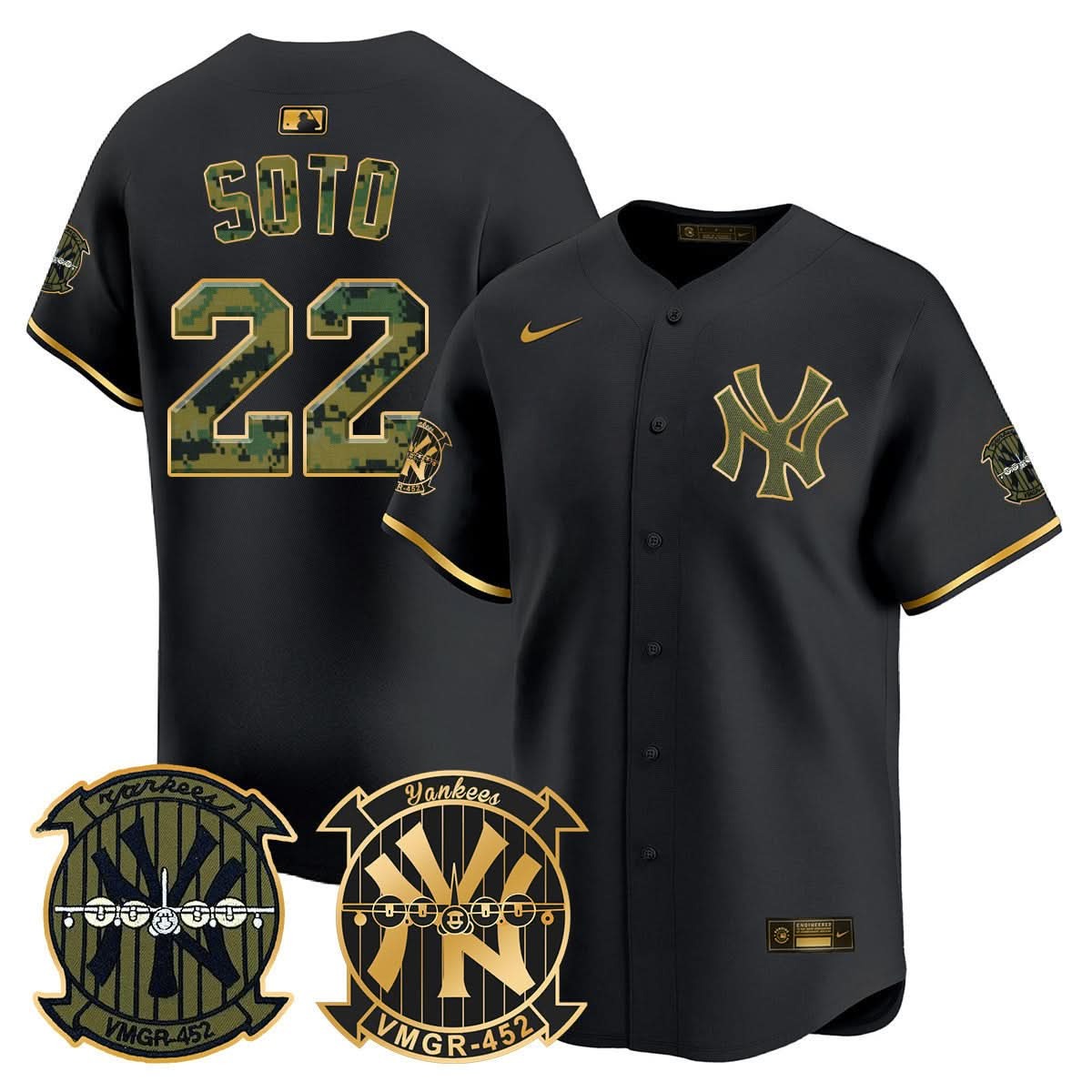 New York Yankees Woodland USMC Alternate Vapor Premier Limited Custom Jersey - All Stitched - Limited Jersey | MLB Jersey New York Yankees Woodland USMC Alternate Vapor Premier Limited Custom Jersey - All Stitched - Limited Jersey | MLB Jersey