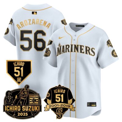 Seattle Mariners Ichiro Number Retirement Jersey - All Stitched - Limited Jersey | MLB Jersey