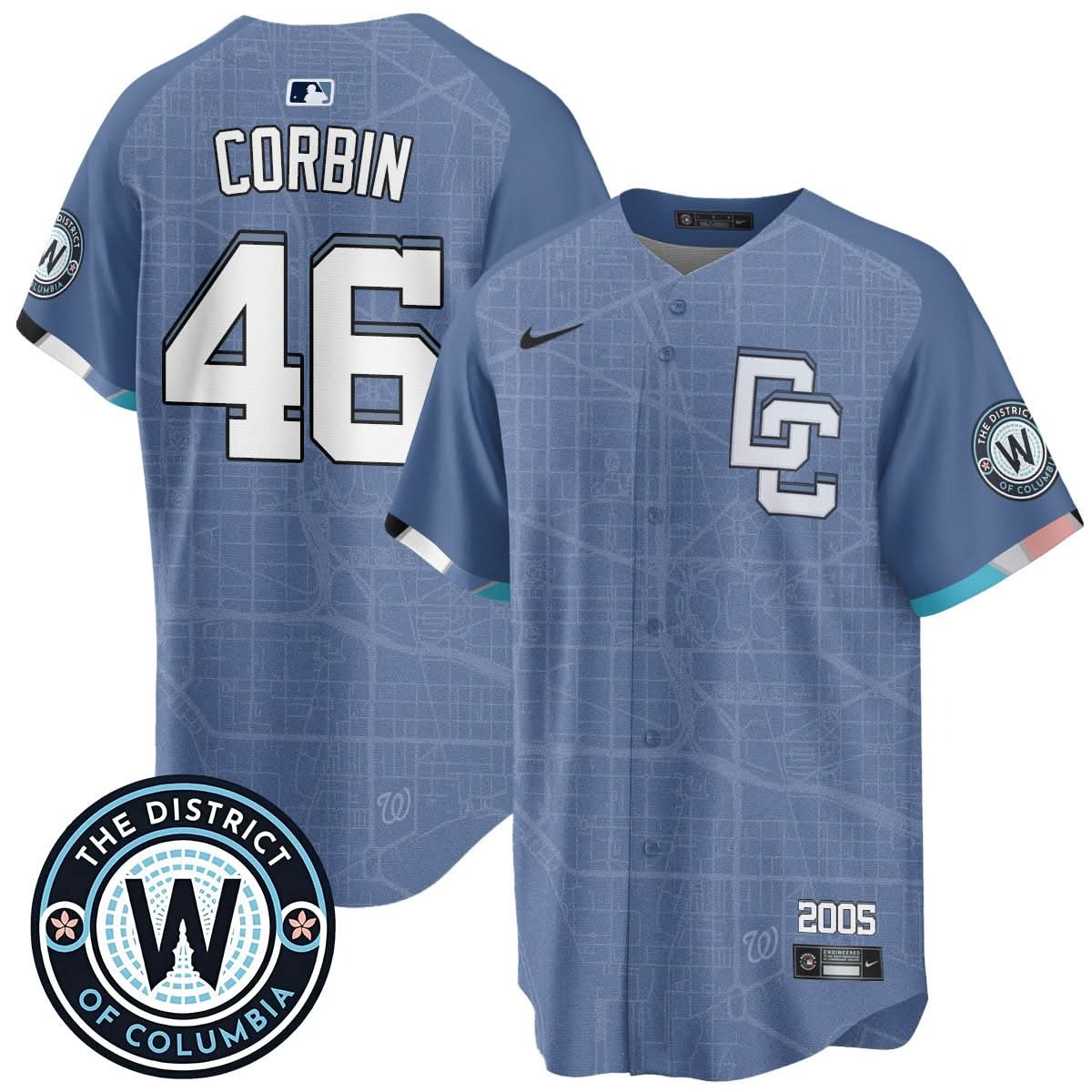 Washington Nationals 2025 City Connect Limited Jersey - All Stitched - Limited Jersey | MLB Jersey Washington Nationals 2025 City Connect Limited Jersey - All Stitched - Limited Jersey | MLB Jersey