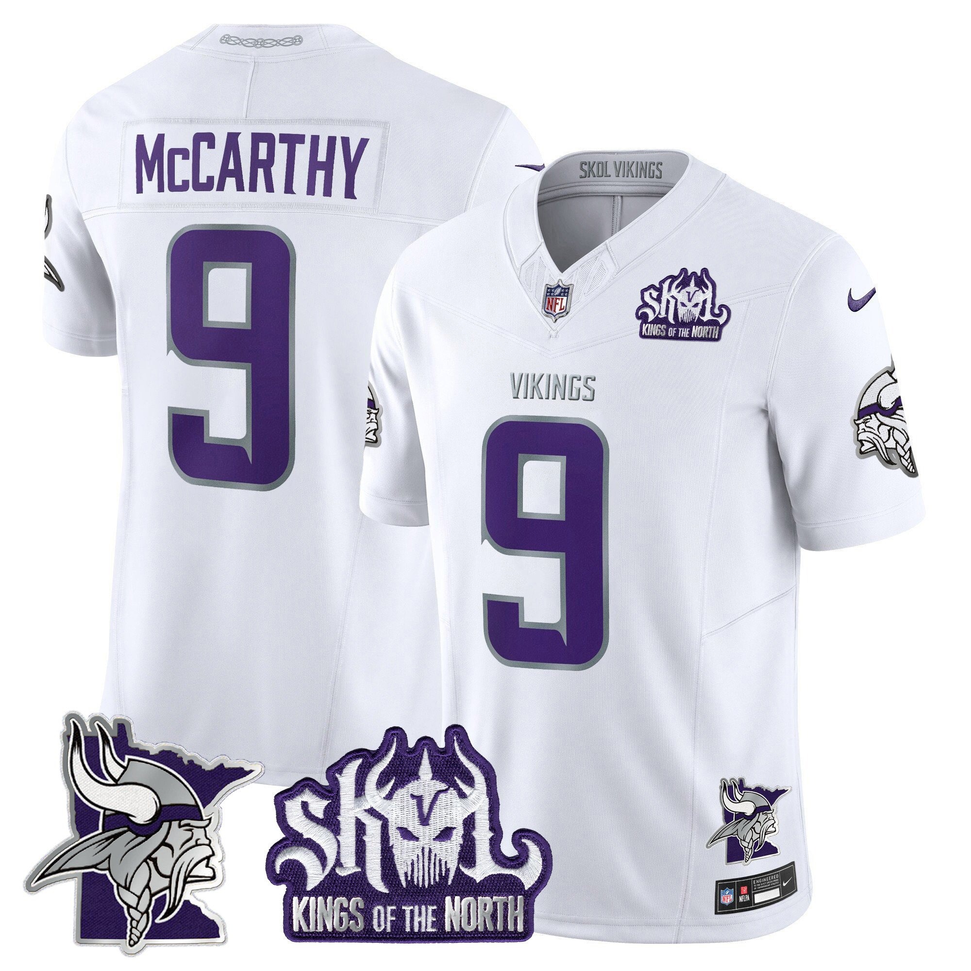 Minnesota Vikings Kings Of The North Patch Vapor Limited Jersey V3 - All Stitched - Limited Jersey | NFL Jersey Minnesota Vikings Kings Of The North Patch Vapor Limited Jersey V3 - All Stitched - Limited Jersey | NFL Jersey