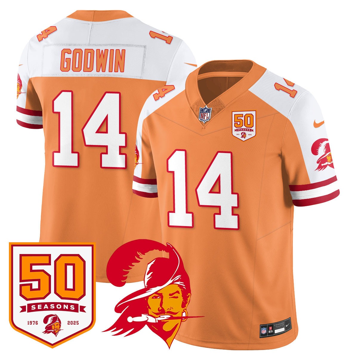 Men's Tampa Bay Buccaneers '76 Vapor Limited Jersey - All Stitched - Limited Jersey | NFL Jersey Men's Tampa Bay Buccaneers '76 Vapor Limited Jersey - All Stitched - Limited Jersey | NFL Jersey