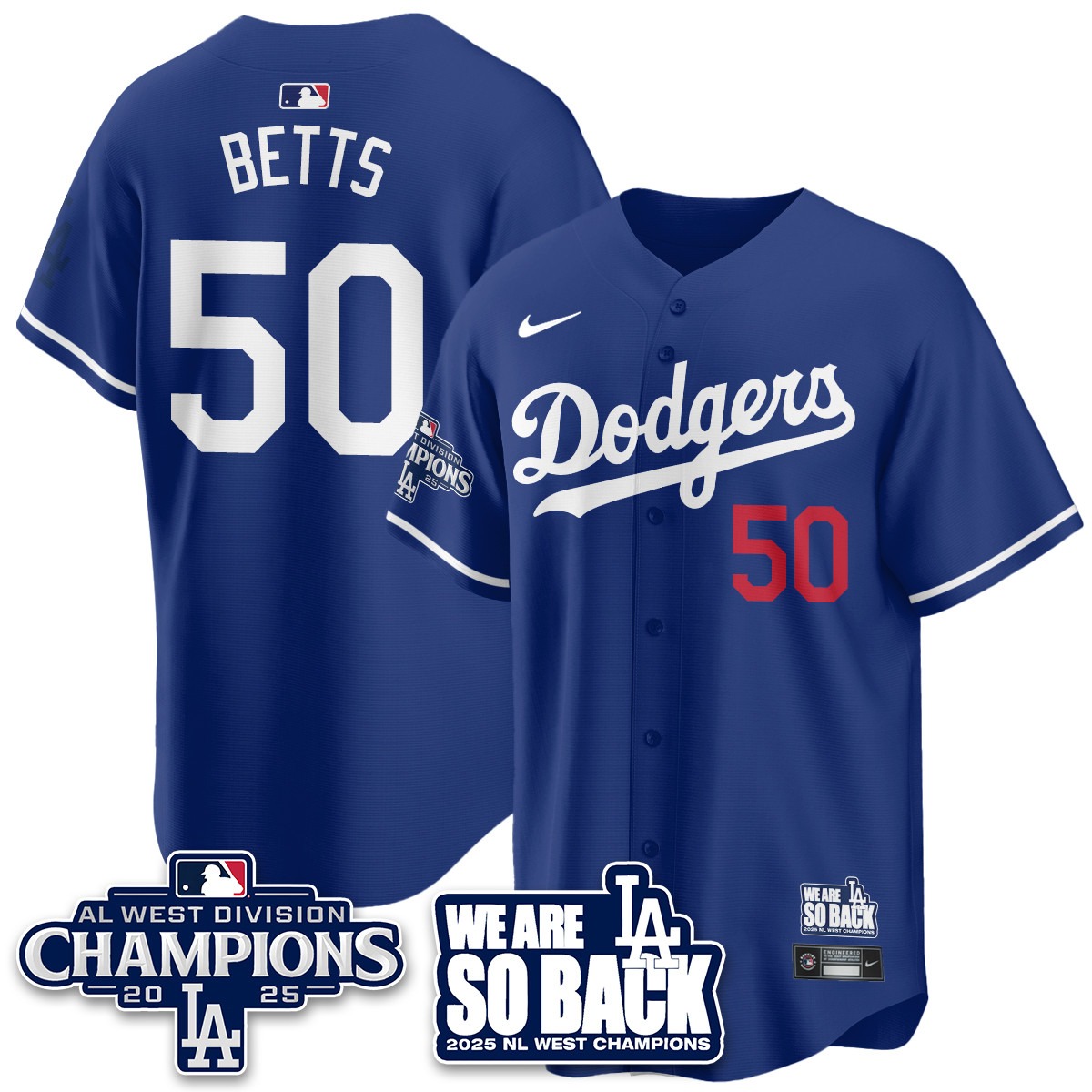 Los Angeles Dodgers 2025 NL West Division Champions Jersey - All Stitc - Limited Jersey | MLB Jersey Los Angeles Dodgers 2025 NL West Division Champions Jersey - All Stitc - Limited Jersey | MLB Jersey